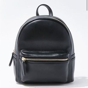 Black mini backpack